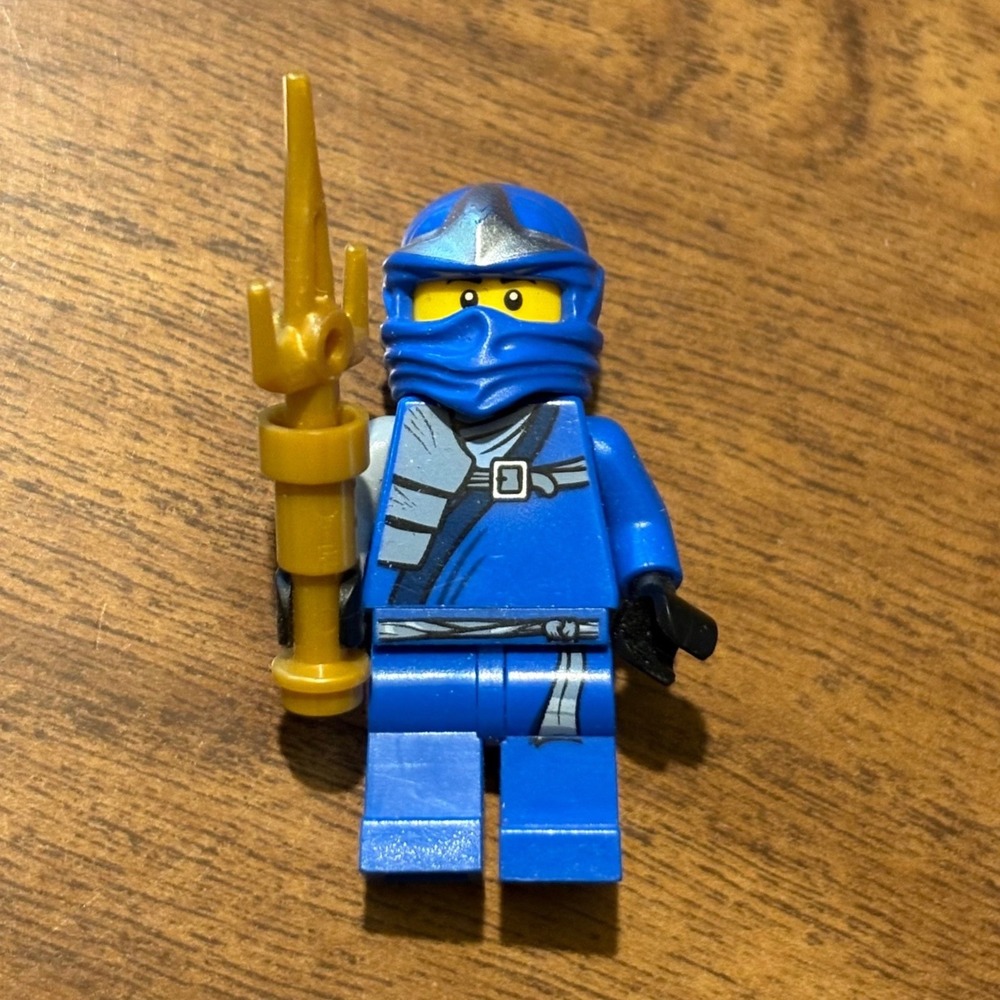 LEGO Ninjago Jay ZX Minifigure njo047 Blue Ninja with Golden Weapon Accessory